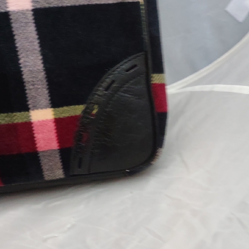 Vintage Juicy Couture Black and Red Plaid Bag - Picture 4 of 13